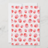 Berry Sweet Coquette Luier Raffle Ticket Kaart (Achterkant)