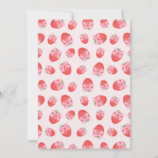 Berry Sweet Coquette Luier Raffle Ticket Kaart (Achterkant)