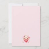 Berry Sweet Coquette Spring Baby shower Invitation Kaart (Achterkant)