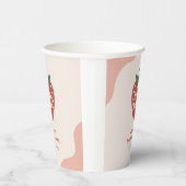 Berry Sweet Cute Baby Shower Papieren Bekers (Rechts)