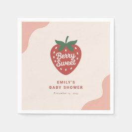 Berry Sweet Cute Baby Shower Servet