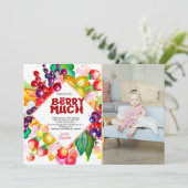 Berry Sweet - Dank je wel Bedankkaart (Staand voorkant)