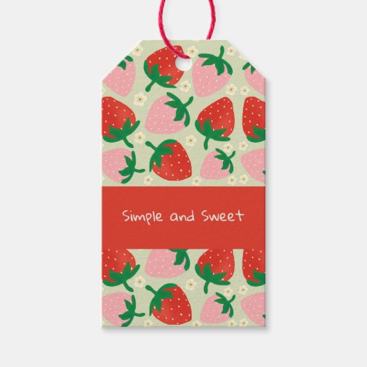 Berry Sweet Delights Olijfgroen Cadeaulabel (Voorkant)