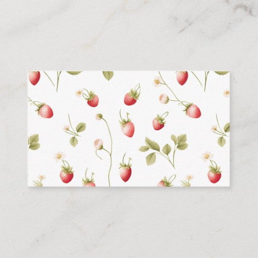 Berry Sweet Diaper Raffle Enclosure Kaart (Achterkant)