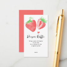 Berry Sweet Diaper Raffle Girl's Baby shower