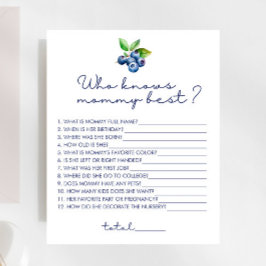 Berry Sweet die weet mama beste Baby shower spel