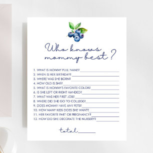 Berry Sweet die weet mama beste Baby shower spel