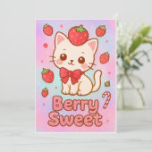 “Berry Sweet Dreams” Kerstkaart – Glittery Poe (Staand voorkant)