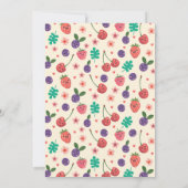 Berry Sweet Een Verjaardag Nodigen Regenboog Schat Kaart (Achterkant)