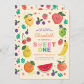 Berry Sweet Een Verjaardag Nodigen Regenboog Schat Kaart (Voorkant / Achterkant)