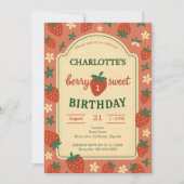 Berry Sweet eerste verjaardag foto Kaart (Voorkant)