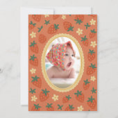 Berry Sweet eerste verjaardag foto Kaart (Achterkant)