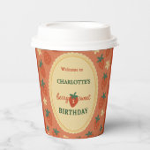 Berry Sweet eerste verjaardag welkom Papieren Bekers (Voorkant)