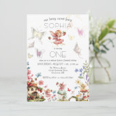 Berry Sweet Fairy Magic Aardbeientuin Verjaardag Kaart (Staand voorkant)