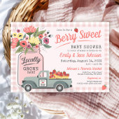 Berry Sweet Farmers Market Baby Girl Shower Kaart
