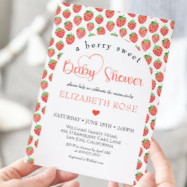 Berry Sweet Farmers Market Baby shower Kaart