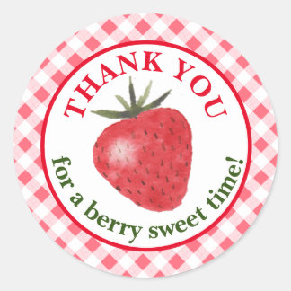 Berry Sweet Favor Tag Sticker