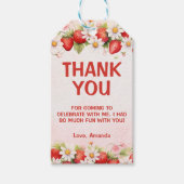 Berry Sweet First Birthday Cadeaulabel (Voorkant)