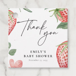 Berry Sweet Floral Baby shower Bedankjes Labels
