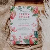 Berry Sweet Floral Baby shower Kaart