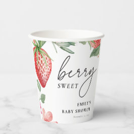 Berry Sweet Floral Baby shower Papieren Bekers