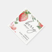Berry Sweet Floral Baby shower Servet (Hoek)