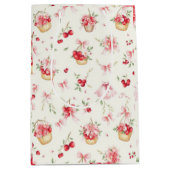 Berry Sweet Floral Kersen Cadeautas | Elegante Roz (Voorkant)