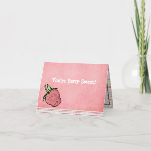 Berry Sweet Folded Notecard Bedankkaart