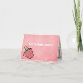 Berry Sweet Folded Notecard Bedankkaart (Voorkant)