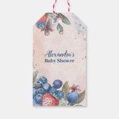Berry Sweet Fruit Baby shower Cadeaulabel (Achterkant)