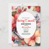 Berry Sweet Fruit Baby shower Kaart (Voorkant)