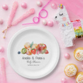 Berry Sweet Fruit Baby shower Papieren Bordje (Feest)