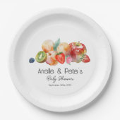 Berry Sweet Fruit Baby shower Papieren Bordje (Voorkant)