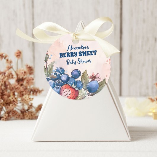 Berry Sweet Fruit Baby shower Ronde Sticker