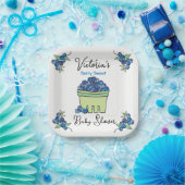 Berry Sweet Fruit Basket Baby shower Papieren Bordje (Feest)