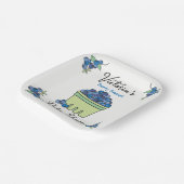 Berry Sweet Fruit Basket Baby shower Papieren Bordje (Gebogen)