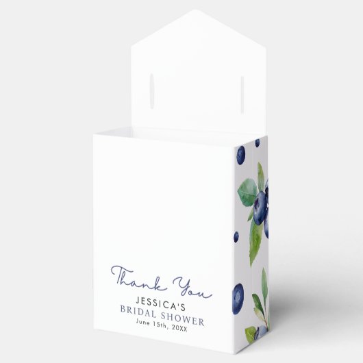 Berry Sweet Fruit Blueberries Baby shower Bedankdoosjes (Geopend)