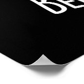 Berry Sweet Funny Strawberry Pun Dark BG Poster (Hoek)