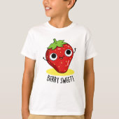Berry Sweet Funny Strawberry Pun T-shirt (Voorkant)