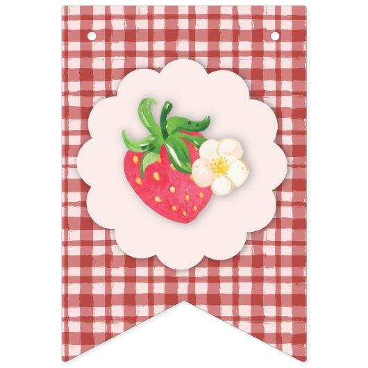 Berry Sweet Gelukkige Verjaardagsvlag Vlaggetjes (Eerste vlag)