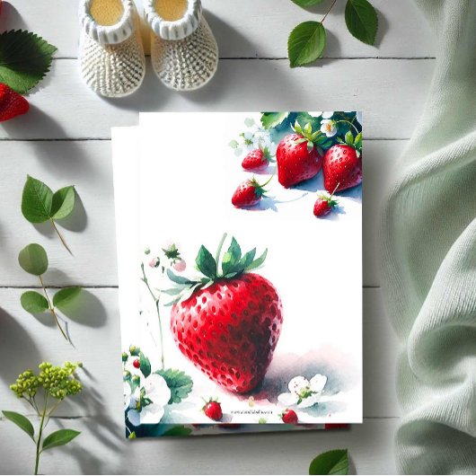 Berry Sweet Genderneutraal Baby shower Kaart