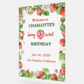 Berry Sweet genderneutraal eerste verjaardag welko Acryl Bord (Hoek)