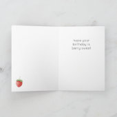 Berry Sweet Happy Birthday Kaart (Binnen)