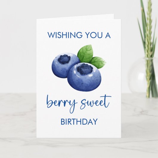 Berry Sweet Happy Birthday Kaart (Voorkant)