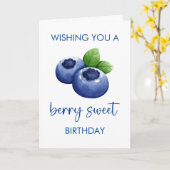 Berry Sweet Happy Birthday Kaart (Gele Bloem)