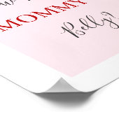 Berry Sweet Hoe groot is het buikteken van mama Poster (Hoek)