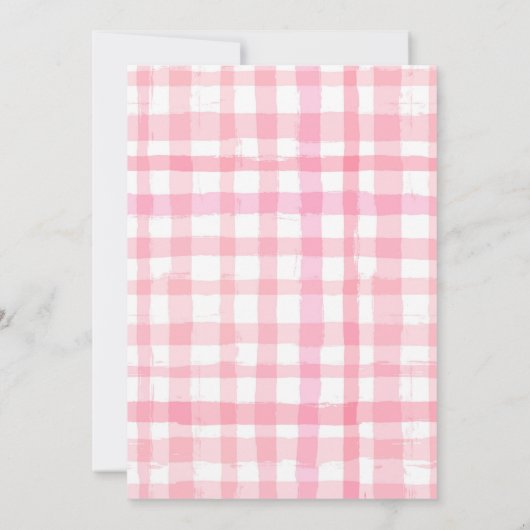 Berry Sweet Invitation | Aardbeienuitnodiging Kaart (Achterkant)