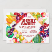Berry Sweet Invitation Kaart (Voorkant)