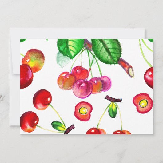 Berry Sweet Invitation Kaart (Achterkant)