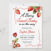 Berry Sweet Invitation | uitnodiging tot baby show (Voorkant)